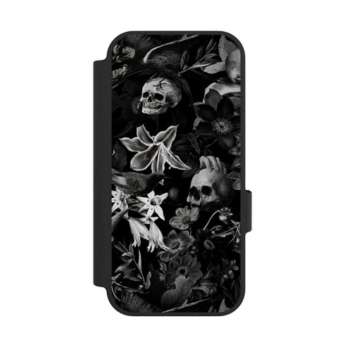 Google Pixel 10 NIVOflip Skulls and Flowers on Black Background