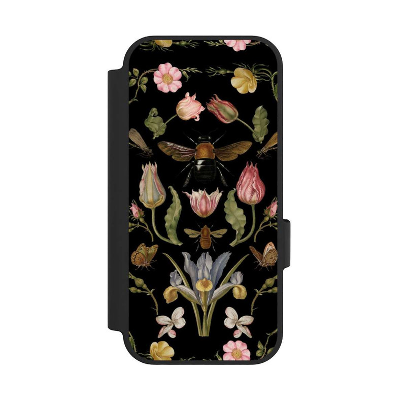 Pixel 10 NIVOflip Fleurs Sauvages et Abeilles Fond Noir