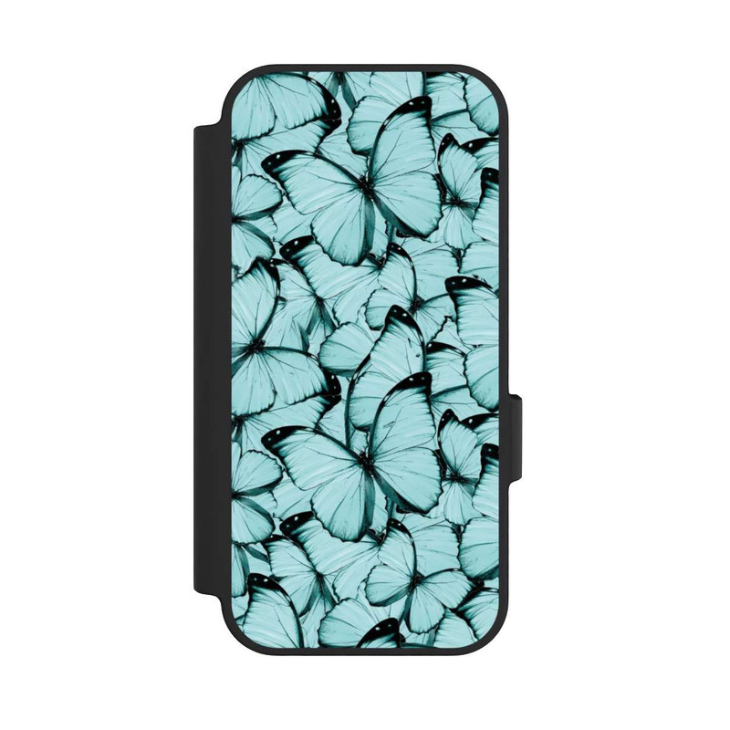 Pixel 10 NIVOflip Teal Schmetterlinge