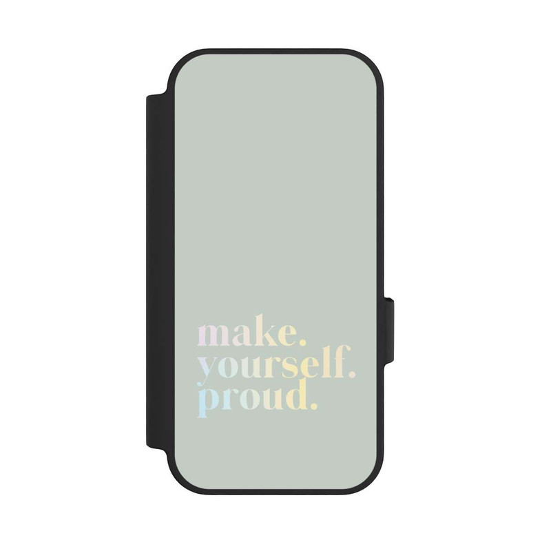 Pixel 10 NIVOflip Make Yourself Proud Quote-Mint and Gradient