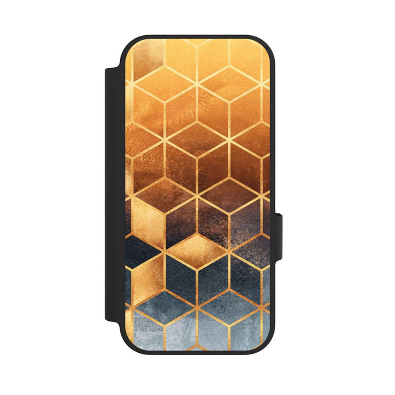Pixel 10 NIVOflip Würfel goldener Farbverlauf
