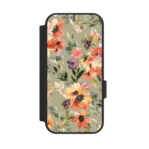 Google Pixel 10 NIVOflip Malerische tropische Blumen Salbeigrün