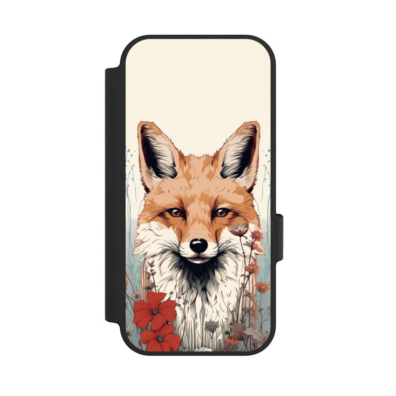 Pixel 10 NIVOflip Renard avec des fleurs