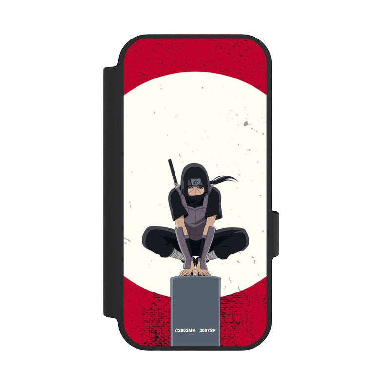 Pixel 10 NIVOflip Symbole Itachi Uchiha fond rouge