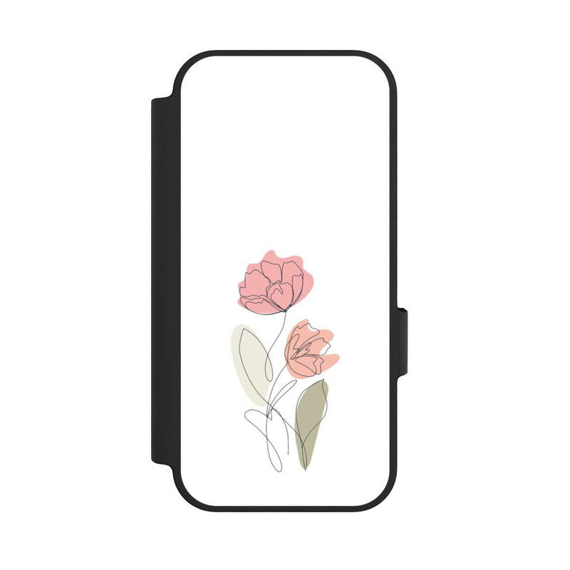 Pixel 10 NIVOflip Blume Line Art Rot