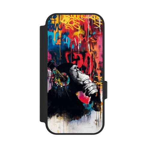 Google Pixel 10 NIVOflip Affe Stereo Kopfhörer Graffiti Street Art Blau