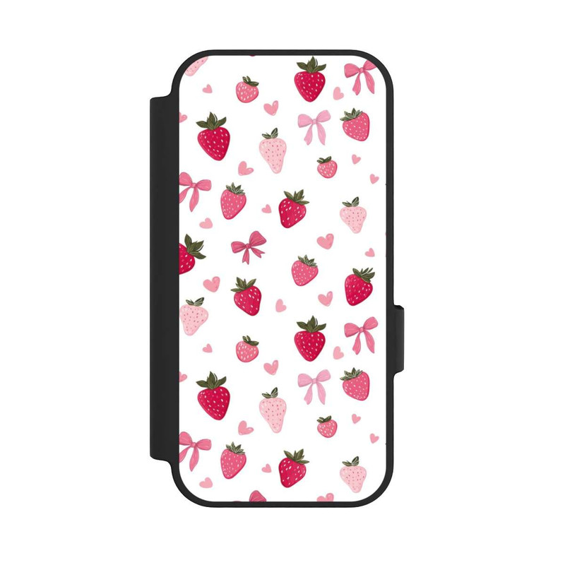 Pixel 10 NIVOflip Erdbeer Herz Schleifen Muster Pink