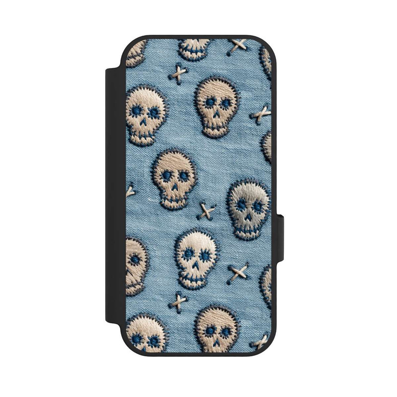 Pixel 10 NIVOflip Skulls on Jeans Pattern
