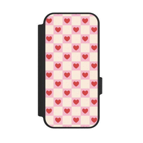 Google Pixel 10 NIVOflip Valentine Checked Hearts Pattern Pink