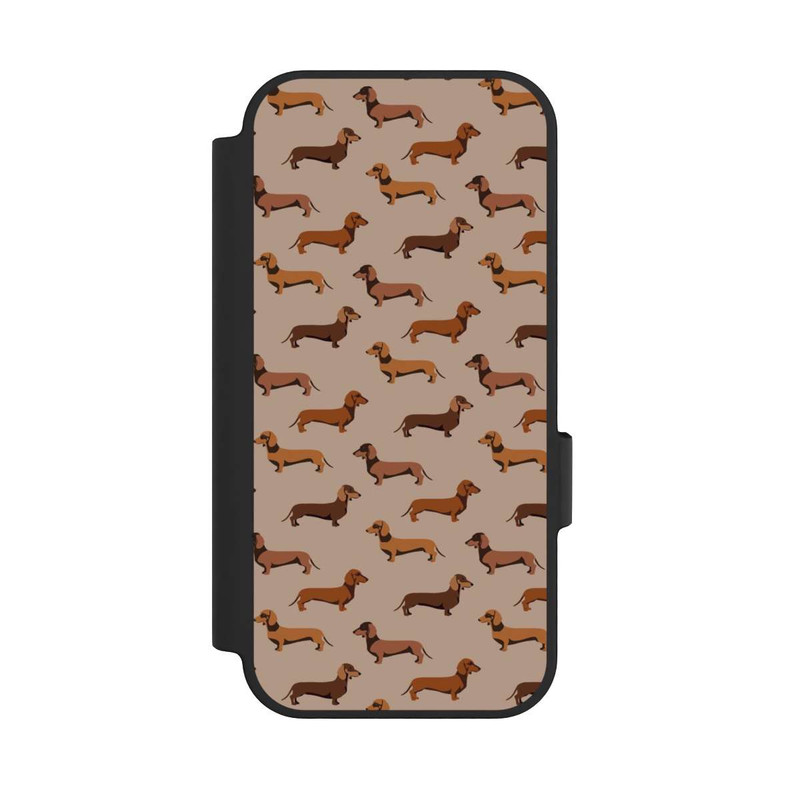 Pixel 10 NIVOflip Dackel Muster Braun