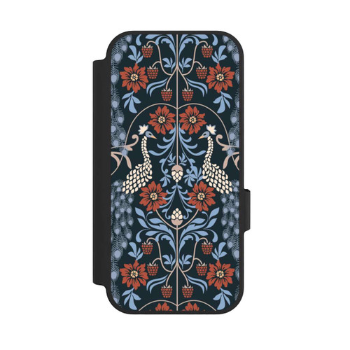 Google Pixel 10 NIVOflip Vintage Peacock Garden Arts and Crafts Floral Dark