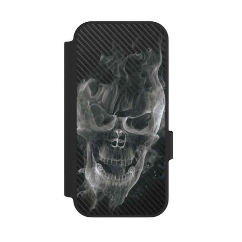 Google Pixel 10 Pro NIVOflip rauchender Totenkopf Carbon