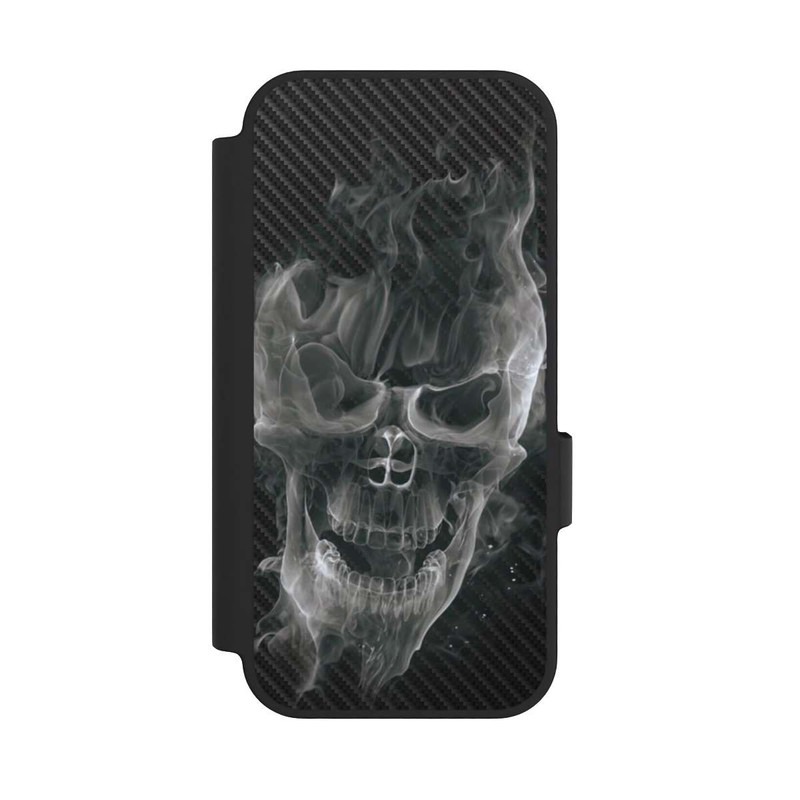 Pixel 10 Pro NIVOflip rauchender Totenkopf Carbon