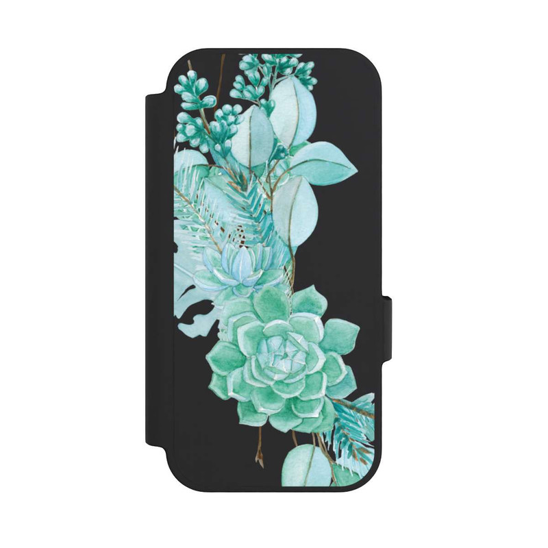 Pixel 10 Pro NIVOflip Sukkulenten Blumen Mintgrün Transparent