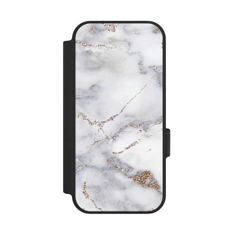 Pixel 10 Pro NIVOflip Silberglitzer Marmorlook
