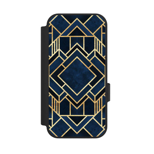 Google Pixel 10 Pro NIVOflip Kunst Deko Blau Golddruck