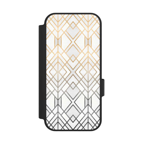Google Pixel 10 Pro NIVOflip Gold und Grauer Geo Golddruck