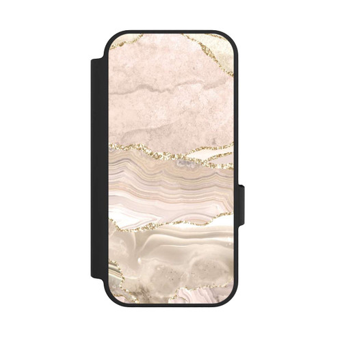 Google Pixel 10 Pro NIVOflip Marmor rosa-goldene Streifen