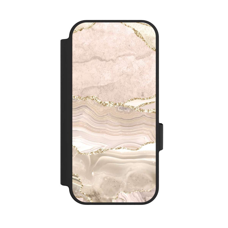 Pixel 10 Pro NIVOflip Marmor rosa-goldene Streifen