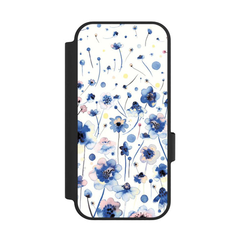Google Pixel 10 Pro NIVOflip Aquarelltinte blaue Blumen