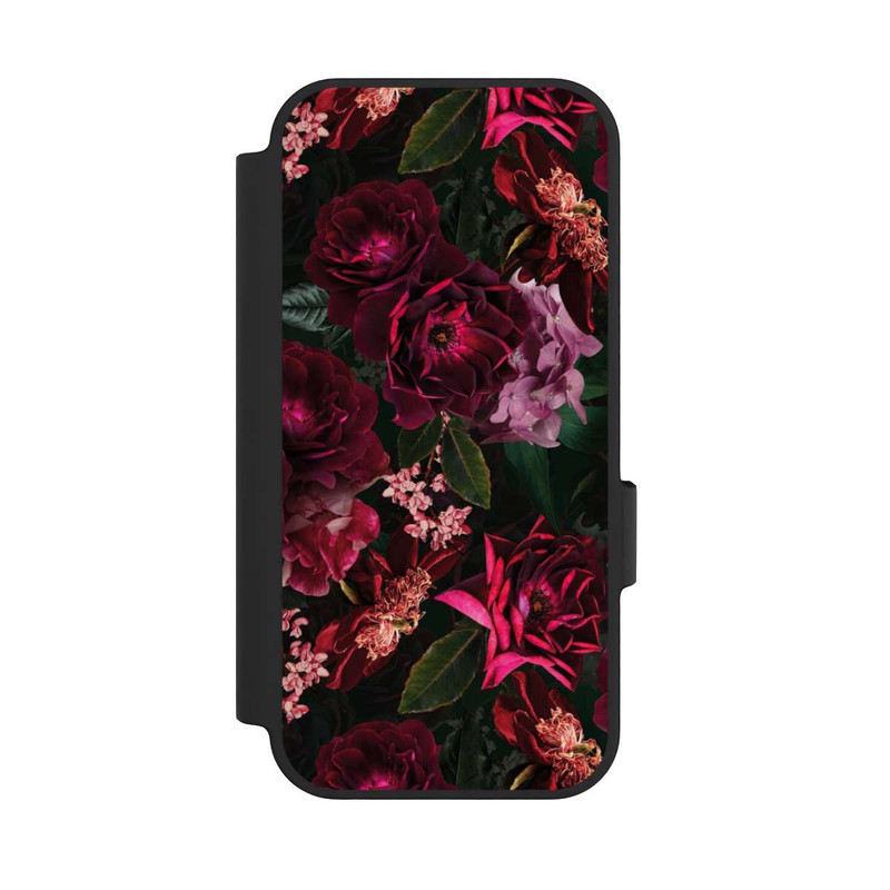 Pixel 10 Pro NIVOflip Fleurs rouge foncé et roses