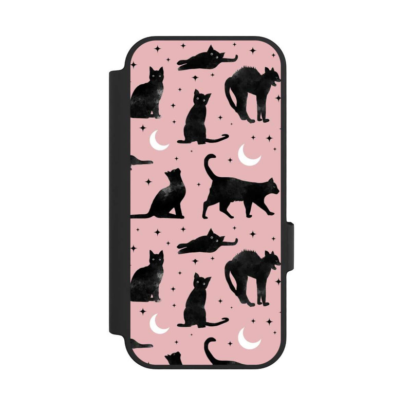 Pixel 10 Pro NIVOflip Lune & Chats Fond Rose