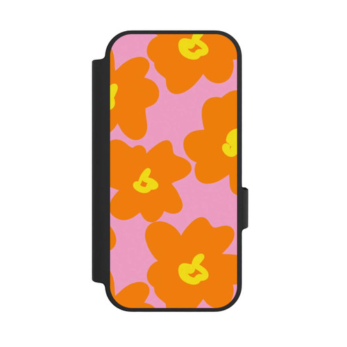 Google Pixel 10 Pro NIVOflip Fleurs Rétro Rose &amp; Orange