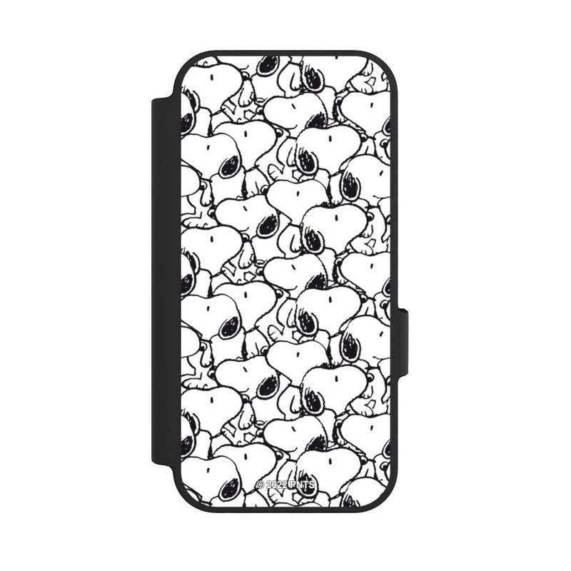 Pixel 10 Pro NIVOflip Snoopy Muster Schwarz und Weiß