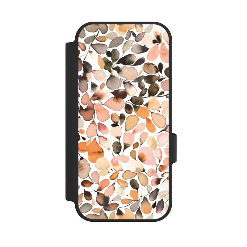 Pixel 10 Pro NIVOflip Eucalyptus Watercolor Leaves Dark Brown Autumn
