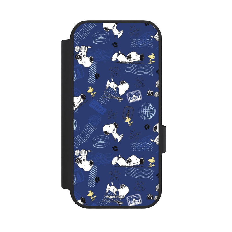 Pixel 10 Pro NIVOflip Peanuts Travel Stamps Pattern Blue