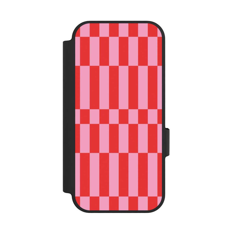 Pixel 10 Pro NIVOflip Checked Abstract Bold Coral Red and Pink Color Block