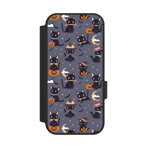 Google Pixel 10 Pro NIVOflip Cute Halloween Witch Cats and Pumpkins