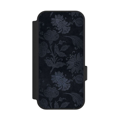 Google Pixel 10 Pro NIVOflip  Silberne Blumen auf Samt
