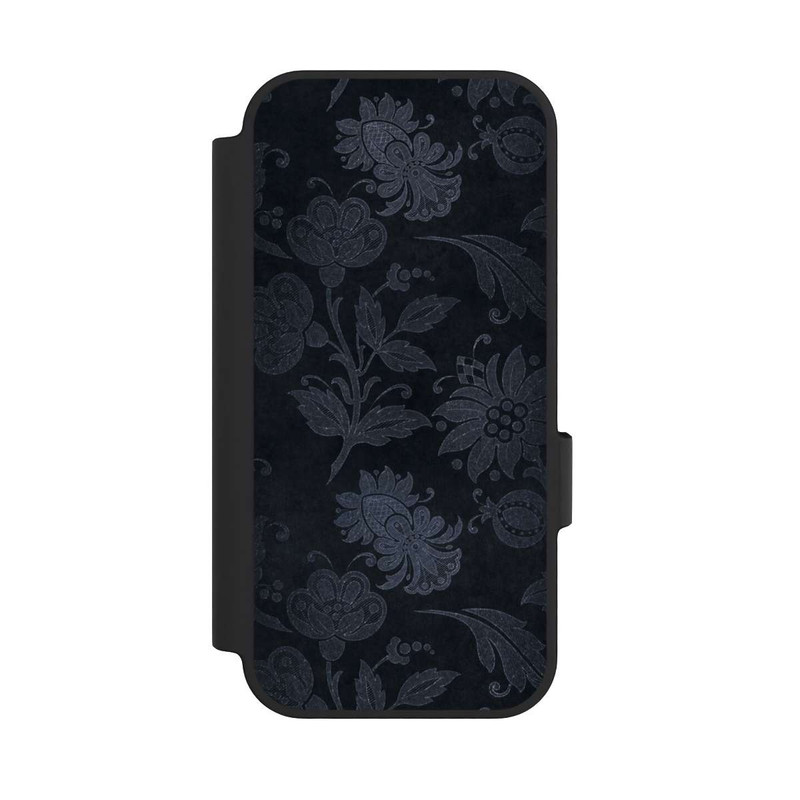 Pixel 10 Pro NIVOflip  Silberne Blumen auf Samt