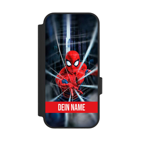 Google Pixel 10 Pro NIVOflip Spiderman Webs in Action Personalisierbar