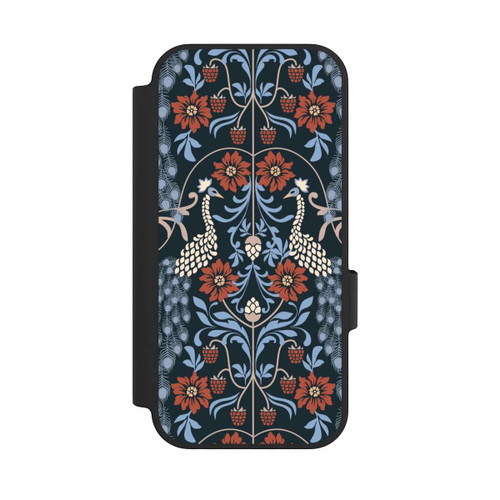 Google Pixel 10 Pro NIVOflip Vintage Peacock Garden Arts and Crafts Floral Dark