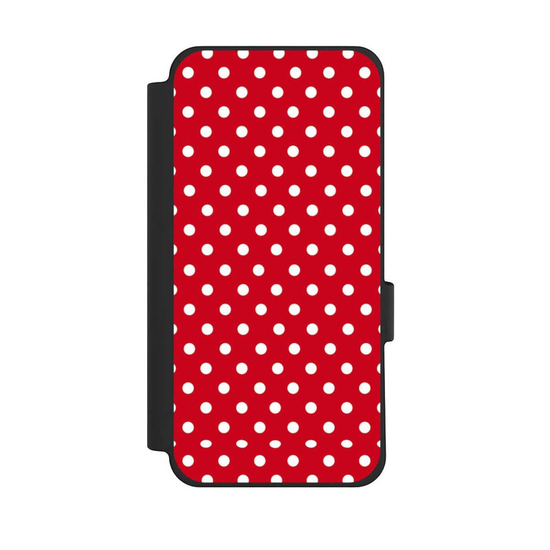 Pixel 10 Pro XL NIVOflip Polka Dots Dunkelrot und Weiß