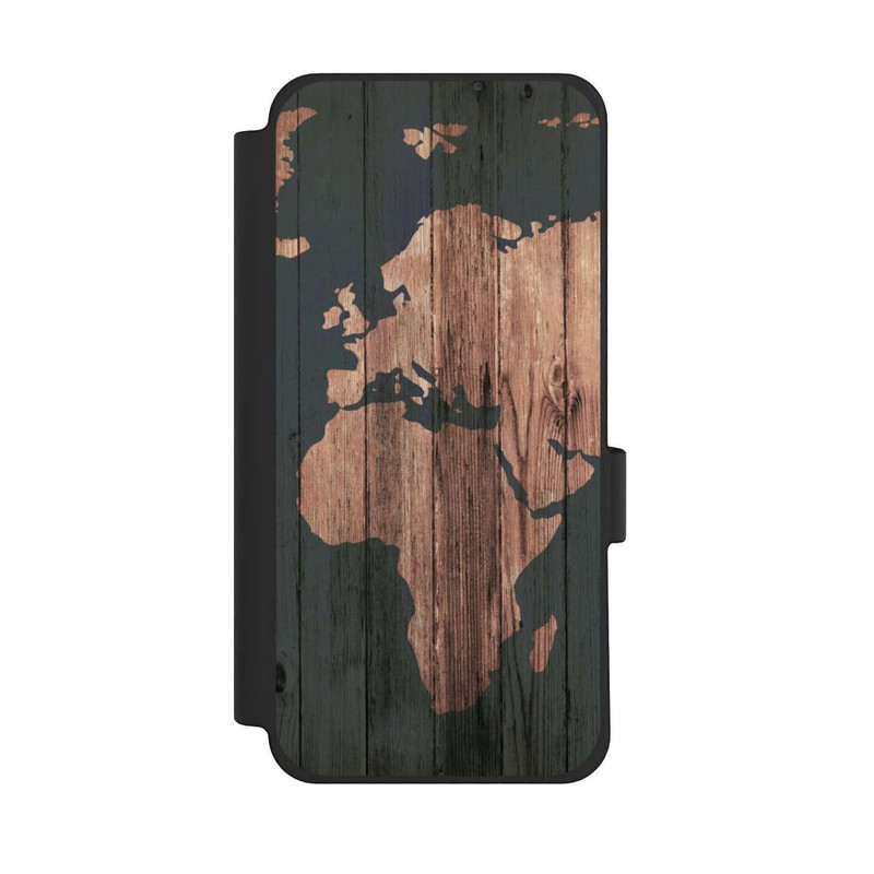 Pixel 10 Pro XL NIVOflip Wooden World Map