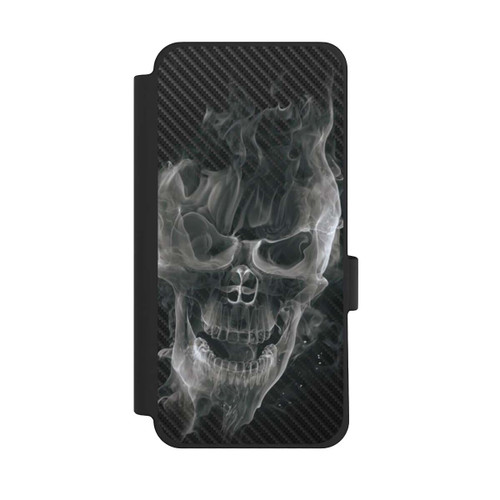Google Pixel 10 Pro XL NIVOflip rauchender Totenkopf Carbon