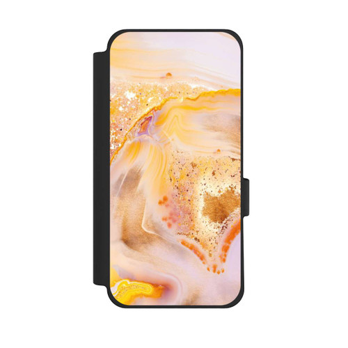 Google Pixel 10 Pro XL NIVOflip Orangefarbener Glitzer Marmorlook
