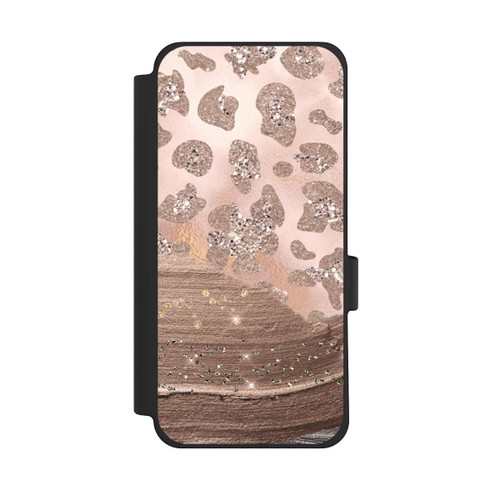 Google Pixel 10 Pro XL NIVOflip Silver Leopard Glitterlook