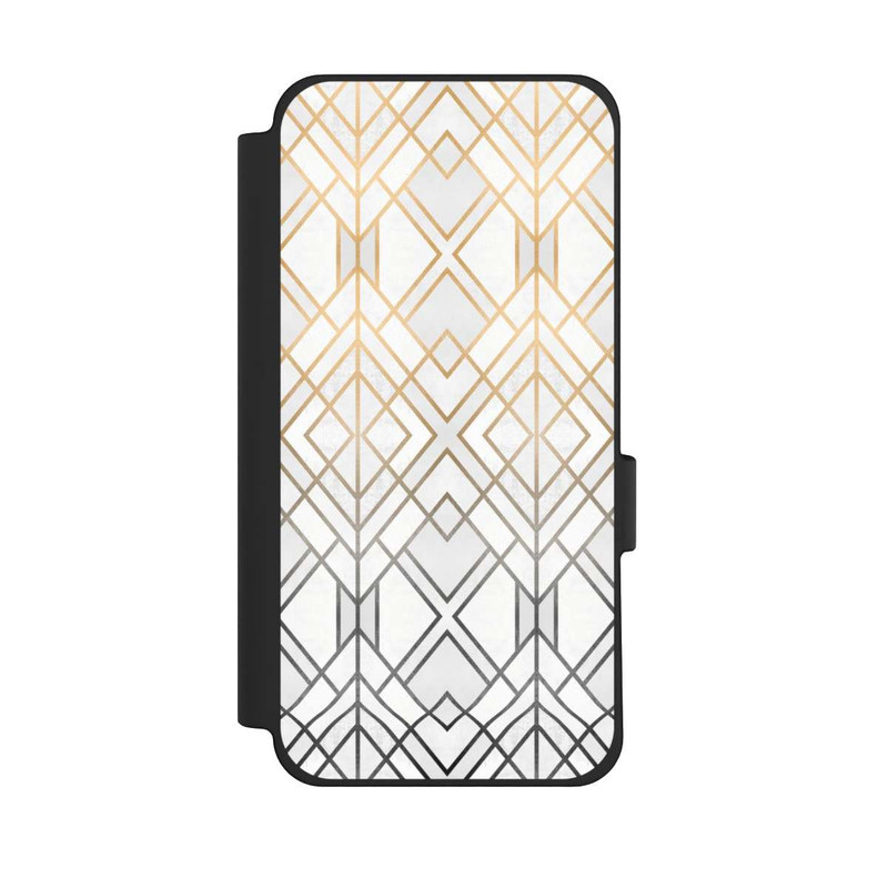 Pixel 10 Pro XL NIVOflip Imprimé Geo Gold doré et gris