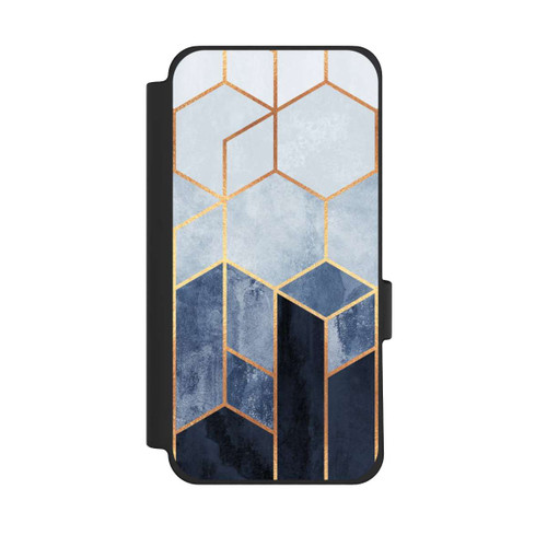 Google Pixel 10 Pro XL NIVOflip Impression d'or d'hexagones bleus doux
