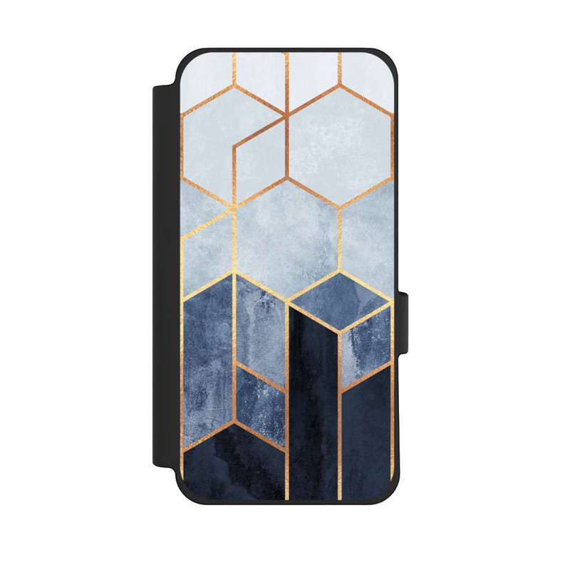 Pixel 10 Pro XL NIVOflip Impression d'or d'hexagones bleus doux