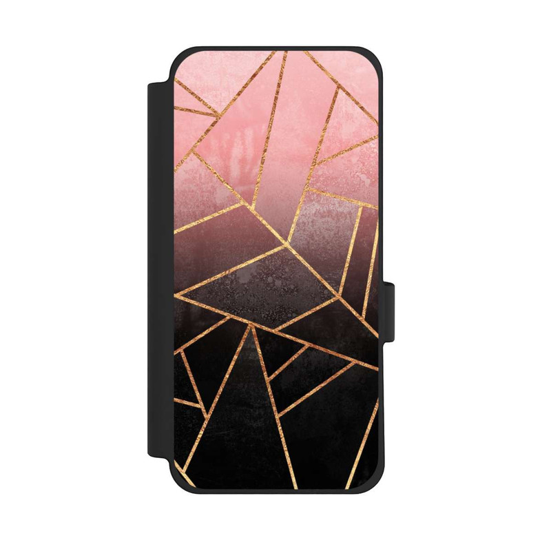 Pixel 10 Pro XL NIVOflip Pinker und Schwarzer Stein Gold Druck