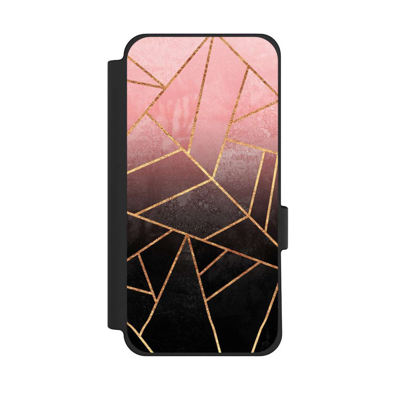 Pixel 10 Pro XL NIVOflip Imprimé Pierre Or Rose Et Noir