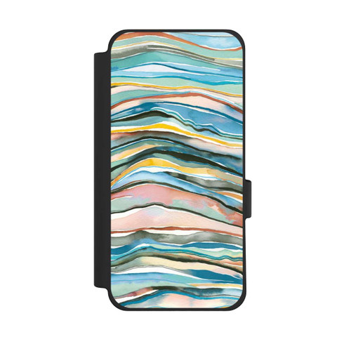 Google Pixel 10 Pro XL NIVOflip Couches d'agate aquarelle bleues
