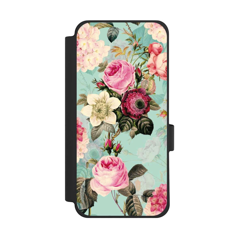 Pixel 10 Pro XL NIVOflip Roses en papier peint turquoise