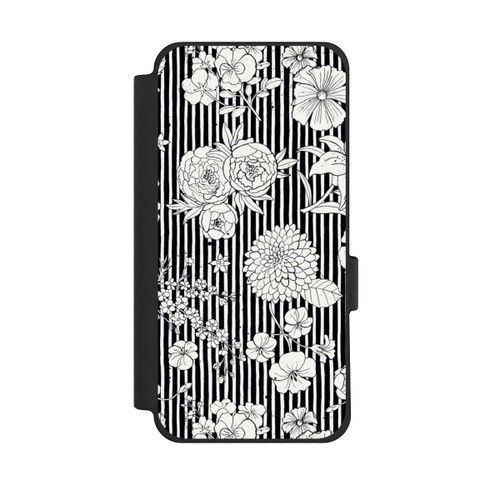 Google Pixel 10 Pro XL NIVOflip Fleurs et rayures noir et blanc