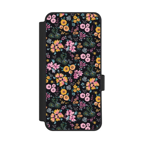 Google Pixel 10 Pro XL NIVOflip Kleine bunte Blumen Schwarz 2